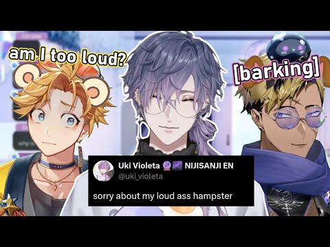 Uki's dog and hampster being loud on stream