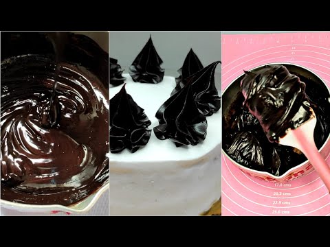 2 INGREDIENTS DARK CHOCOLATE GANACHE || DARK CHOCOLATE GANACHE | PIPPING GANACHE ||