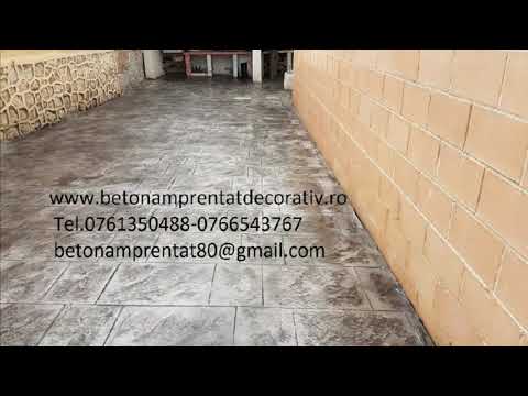 Beton Amprentat Ceardac - Vrancea  Tel.0761350488 -0766543767