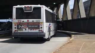New Jersey Transit NABI 40 SFW 5438 on the 186 enters GWB Bus Terminal