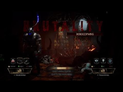 Mortal kombat 11 robo cop brutality tutorial:  let's step outside