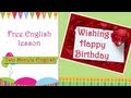 Wishing Someone Happy Birthday in English ...