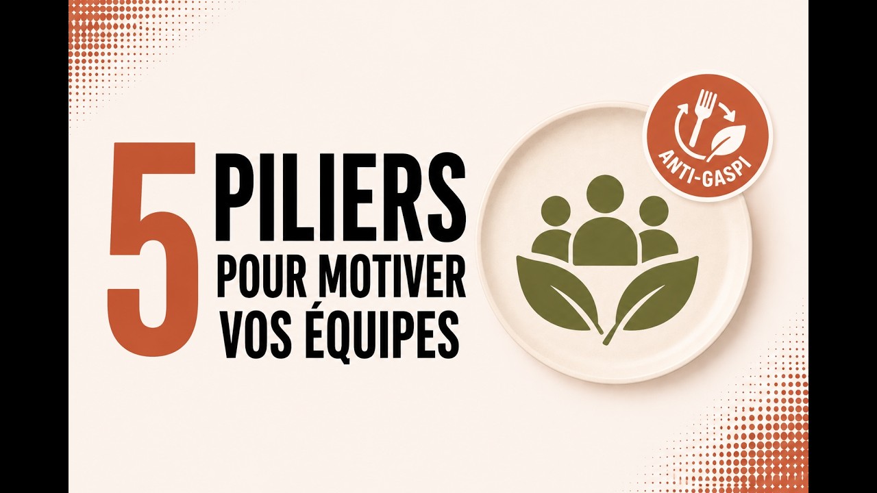 The 5 pillars to motivate your team against food waste