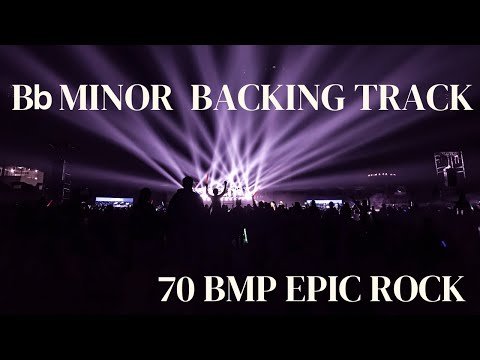 Bb Minor Backing Track (Bbm) 70bpm Epic Rock