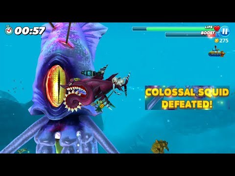 Buzz vs Colossal Squid - New Contest - Hungry Shark World