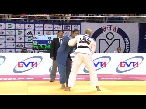 Esther Stam (GEO) vs. Nadia Merli (BRA) -70kg Judo Grand Prix Ulaanbaatar 2014