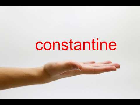 How to Pronounce constantine - American English