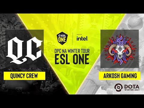 Dota2 - Quincy Crew vs. Arkosh Gaming - Game 1 - DPC NA Winter Tour - ESL One