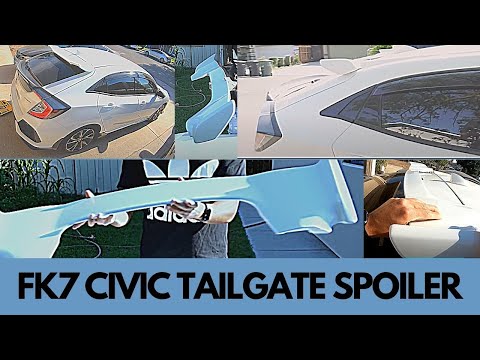 2019 CIVIC HATCHBACK TAILGATE SPOILER | OEM HONDA CIVIC SPOILER | 10th GEN CIVIC -UNBOXING & INSTALL