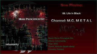 Life in Black - Mors Principium Est 2003, Inhumanity Album.
