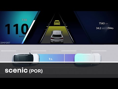 aviso de distância de segurança - Scenic E-Tech 100% electric - Renault