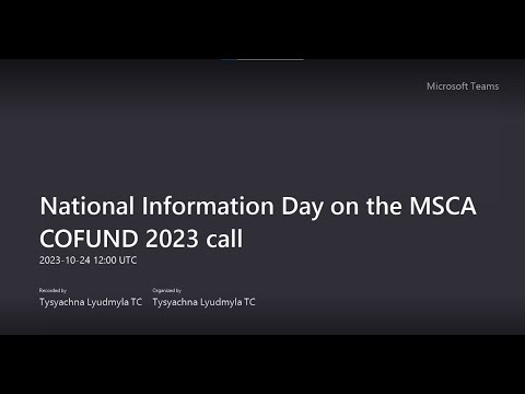 Dia Nacional de Informação sobre o MSCA COFUND 2023