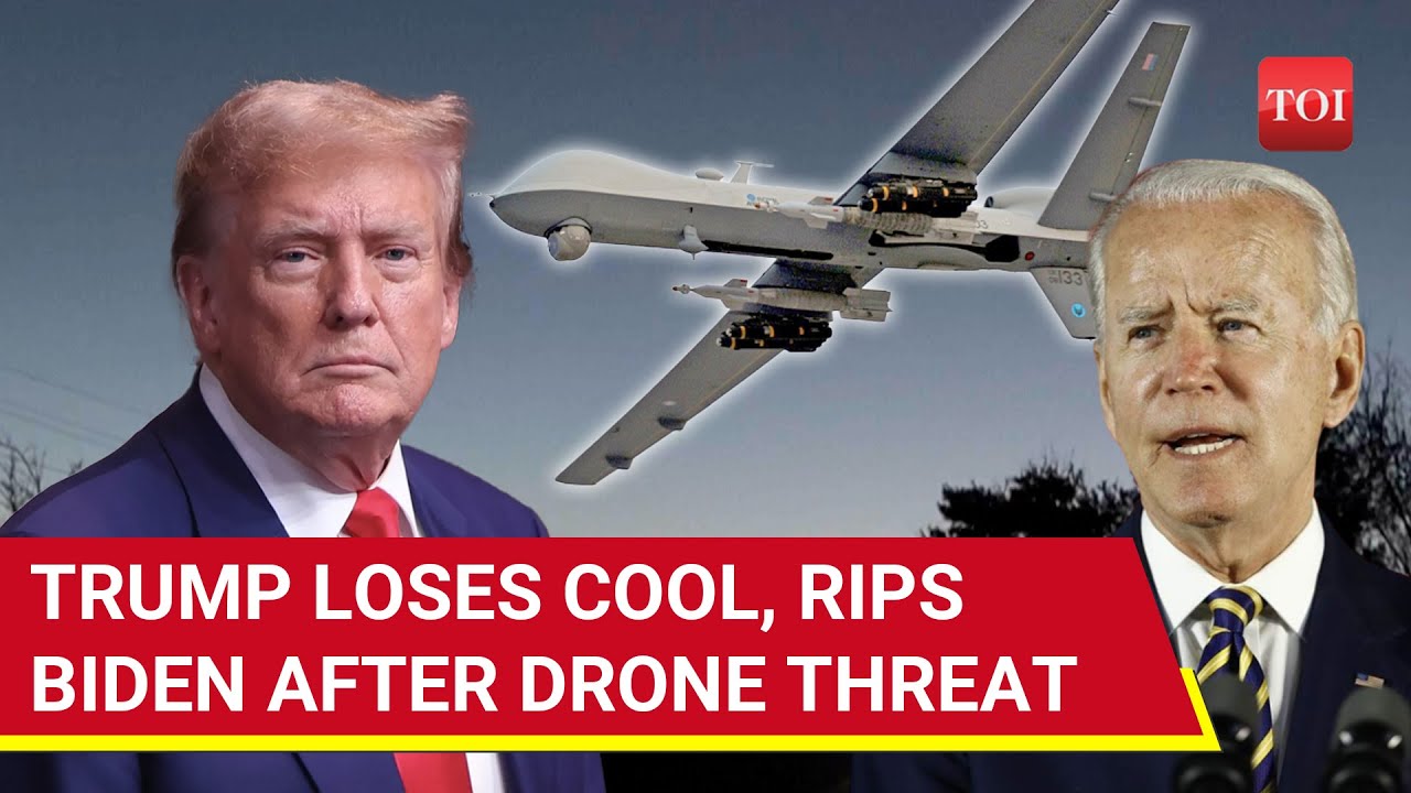 Trump's Bombshell Charge After Drone Threat At U.S. Air Force Base; 'Govt Hiding...' | Watch