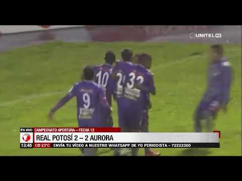 Apertura, fecha 12: Real Potosí 2 - 2 Aurora