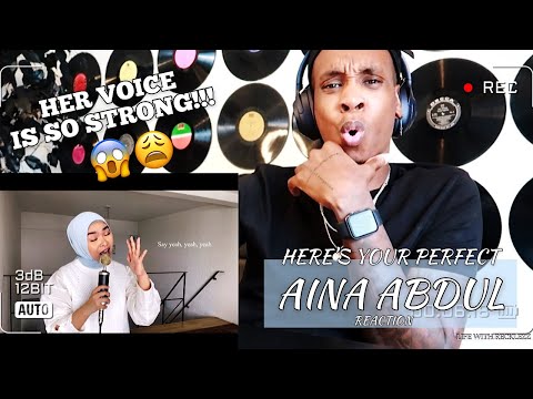 FIRST TIME HEARING Here’s Your Perfect - Jamie Miller (Cover by Aina Abdul) REACTION | SO PURE 😩😱