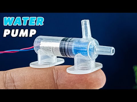 DIY Mini High-Pressure Water Pump from Syringe | 3.7V DC Motor