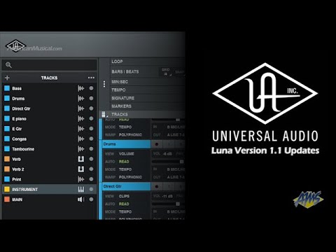 Universal Audio Luna Version 1.1 Updates - AmericanMusical.com