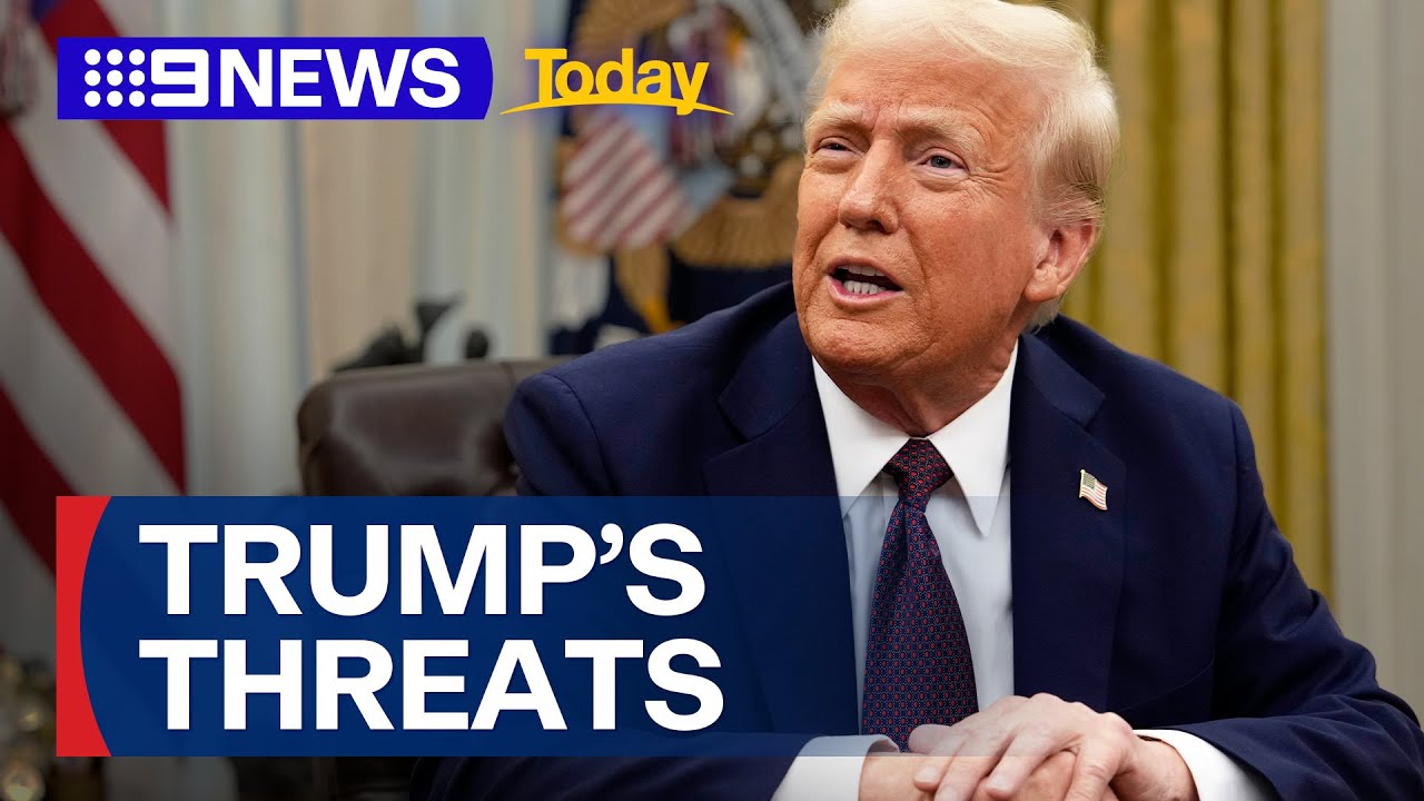 Trump's first global speech of new presidency | 9 News Australia