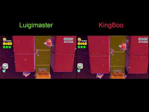 Super Mario 3D World - Champion's Road Speedrun WR Comparison. [Obsolete]