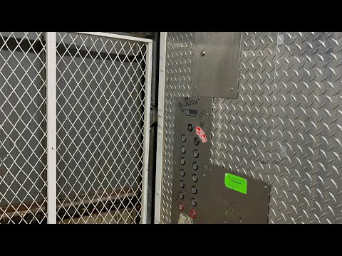 Low on oil Montgomery hydraulic freight elevator B, Park Plaza Mall, Little Rock, AR