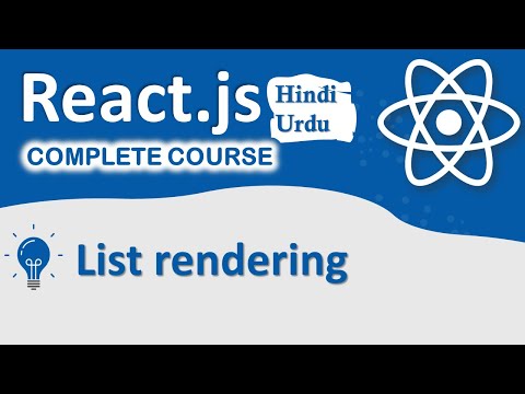 List rendering in React js | Complete react js Course in Urdu