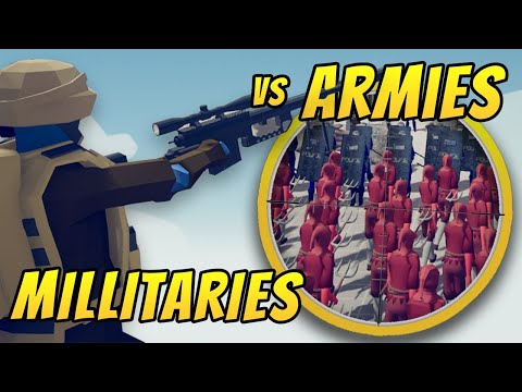 51 MILITARIES vs ARMIES ► Totally Accurate Battle Simulator