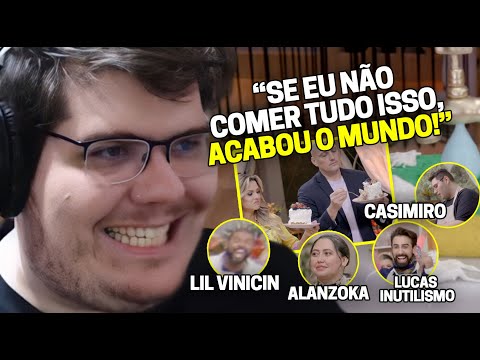 CASIMIRO REAGE: BAKE OFF BRASIL (EP1) PT 1 - BOLOS LOUCURA! PRECISO COMER AGORA! |Cortes do Casimito