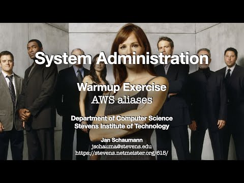 CS615 System Administration, Warmup Exercise - AWS aliases