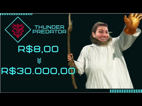 FIZ 30.000 REAIS APOSTANDO R$ 8,00 NA THUNDER PREDATOR!!!