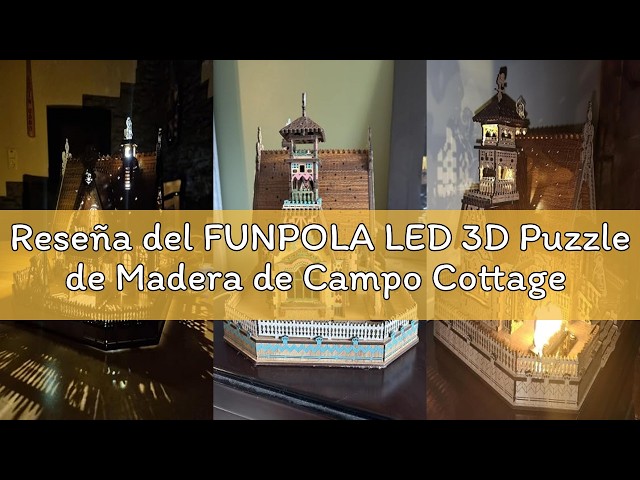 Vídeo relacionado con FUNPOLA LED Puzzle 3D de Madera Modelo de dirigible - Steampunk Maquetas para Construir Adulto con LED - Construcción de Modelo de dirigible de Madera para Adultos (Gris)