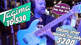 Video thumbnail for Tagima TG-530 - Strat style and tones for only $200! - This is my favorite of the bunch. by 60 Cycle Hum