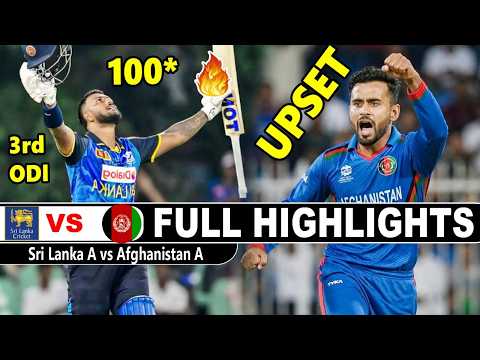 Afghanistan Vs Sri Lanka Full Highlights Tri Nation A Series in Sri Lanka 2026 | Afg Vs SL