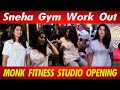 Actress Sneha At Monk Lifestyle Fitness Studio Opening Sneha Prasanna Sneha Gym Work Out