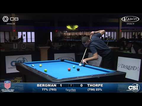 USBTC 10-Ball: Justin Bergman vs Billy Thorpe