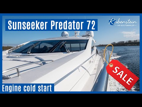 Sunseeker Predator 72 steht zum Verkauf - Motor Kaltstart Teil 3 [VERKAUFT]