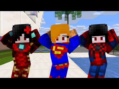 MONSTER SCHOOL : CHICKEN WING MEME SUPER HERO KAYAKO, SADAKO, ALEX - MINECRAFT ANIMATION