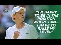 Jannik Sinner on being "friendly with the grass" in the Fourth Round | Wimbledon 2023