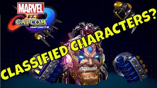 Marvel vs. Capcom: Infinite ALL CHARACTERS AND CLASSIFIED CHARACTERS?