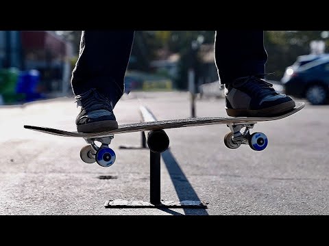 HOW TO SKATE A RAIL FOR BEGINNERS!