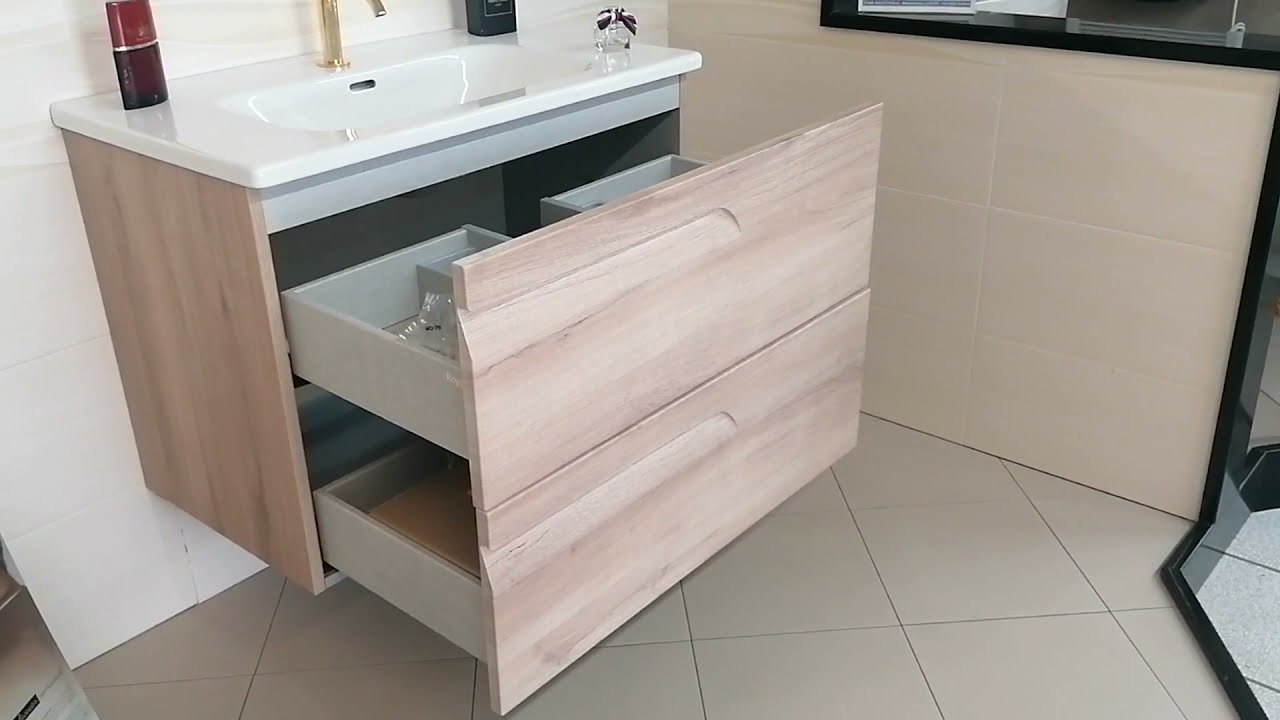 Mobile bagno effetto legno chiaro 80 cm. Made in Siviglia Spagna
