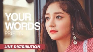 PRISTIN (프리스틴) - Your Words (너 말야 너) | Line Distribution
