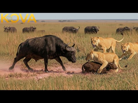 Lion vs Buffalo: A Brutal Clash That Shook the Savannah | Animal Fight
