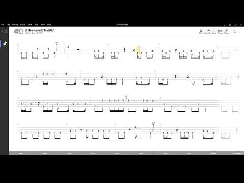 Il Mio Nome E' Mai Piu' ( Jovanotti Liga Pelù ) ,Tablatura e base Senza Basso  Backing bass track