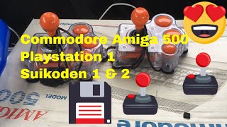 Commodore Amiga 500 and Playstation 1 suikoden 1 & 2