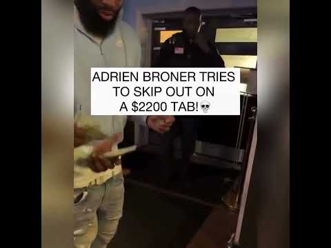 Adrien Broner tries to skip out on $2200 Tab #shorts