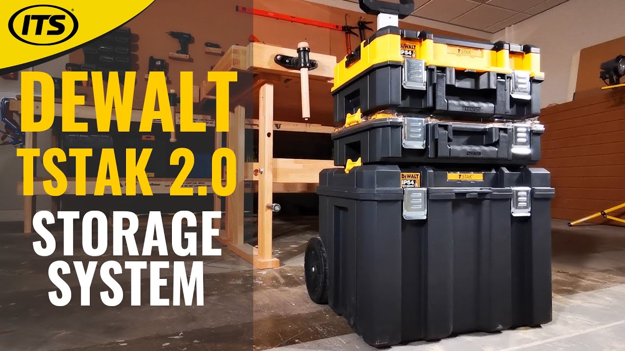 Watch video NEW - Dewalt TSTAK 2.0 Stackable Tool Storage - First Look! Now NEW - Dewalt TSTAK 2.0 Stackable Tool Storage - First Look!