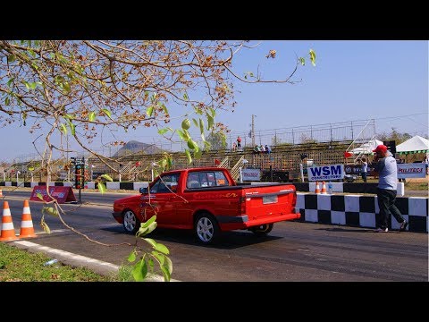 Saveiro Turbo leva benga de Gol aspirado na pista de arrancadas