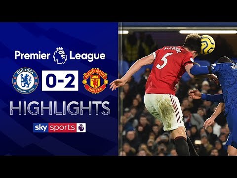 Maguire scores after avoiding red card for kick on Batshuayi | Chelsea 0-2 Man Utd | EPL Highlights