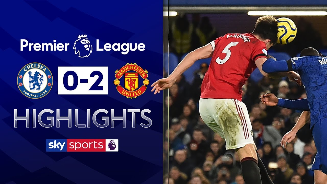 Maguire scores after avoiding red card for kick on Batshuayi | Chelsea 0-2 Man Utd | EPL Highlights - YouTube