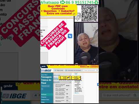 Educação em Passagem Franca  Taxa de Escolarização e IDEB para Concurso!